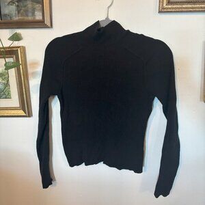 Mock Neck Black Sweater